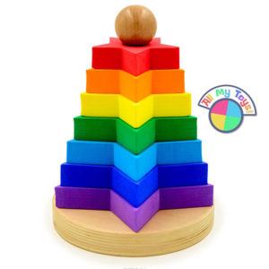 Пирамидка Радуга. Звездочки